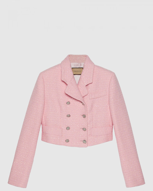 [GUCCI-구찌]크롭 트위드 시퀸 재킷 771480