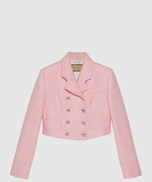 [GUCCI-구찌]크롭 트위드 시퀸 재킷 771480