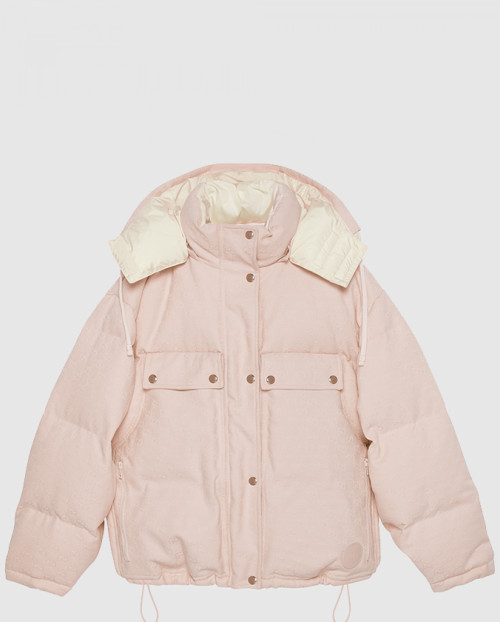 [GUCCI-구찌]GG 코튼 캔버스 푸퍼 재킷 774871