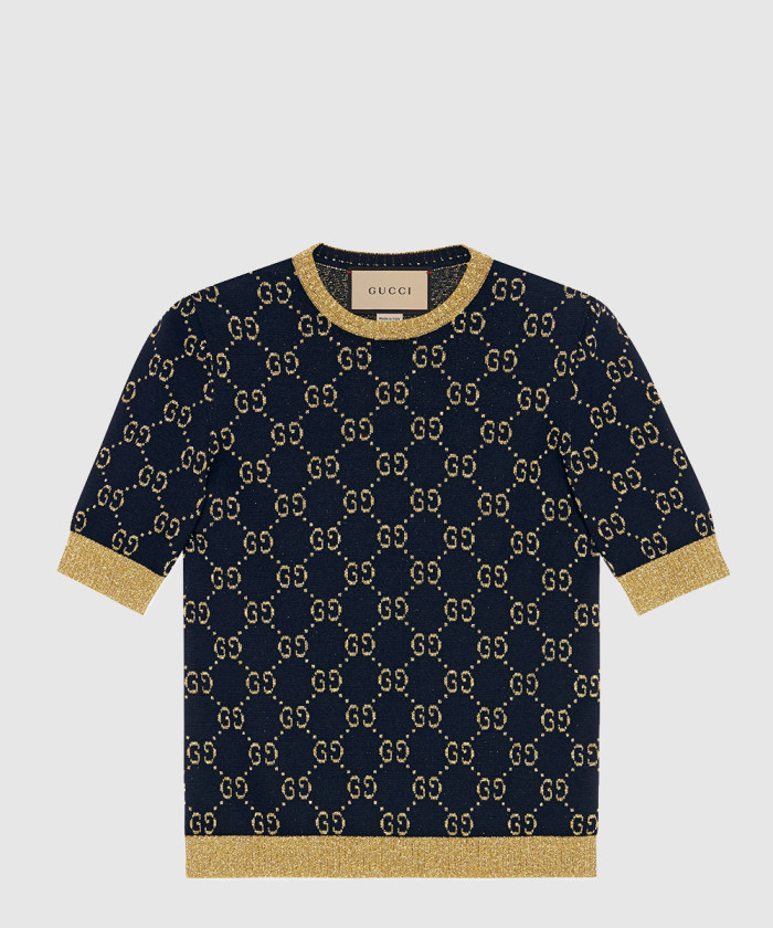 레플리카|이미테이션 gucci-구찌gg-코튼-라메-패브릭-탑-526759