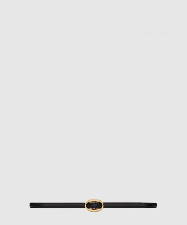 [SAINT LAURENT-생로랑]타원형 슬림 벨트 756409