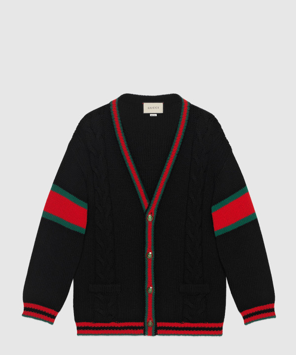 [GUCCI-구찌]오버사이즈 케이블 니트 가디건 497037