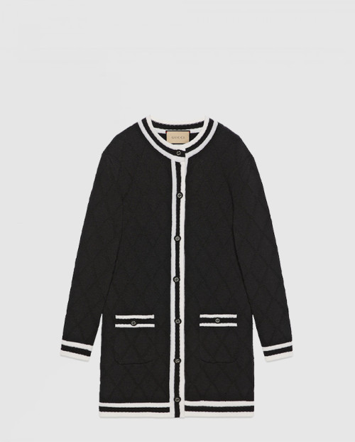 [GUCCI-구찌]울 피케 롱 가디건 773711