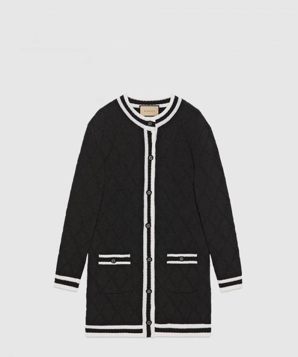 [GUCCI-구찌]울 피케 롱 가디건 773711