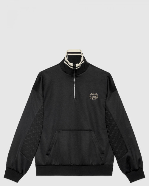 [GUCCI-구찌]테크니컬 저지 하프 지퍼 재킷 768614