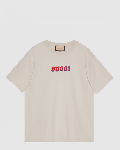 [GUCCI-구찌]니트 면 프린트 티셔츠 616036