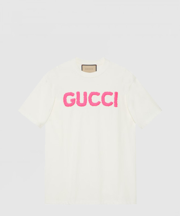 [GUCCI-구찌]니트 면 프린트 티셔츠 776596