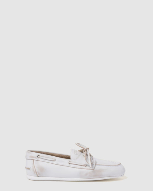 [MIUMIU-미우미우]블리치드 가죽 로퍼 5D123E