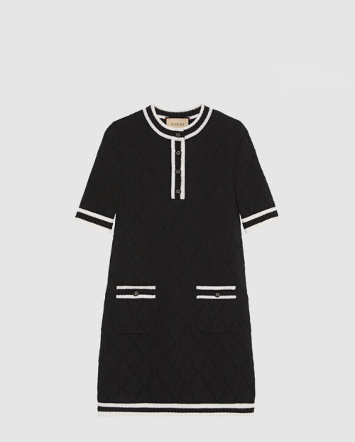 [GUCCI-구찌]엑스트라 파인 울 피케 드레스 773683