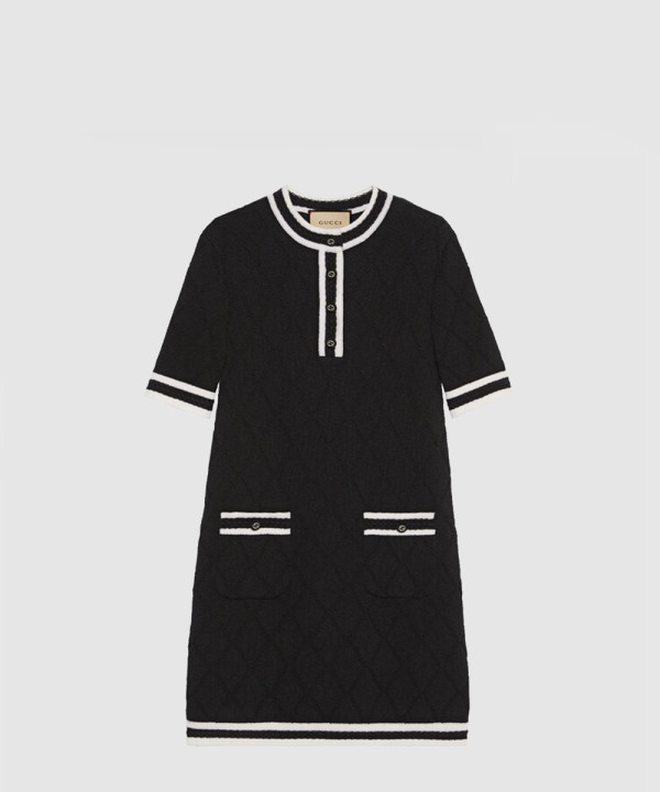 [GUCCI-구찌]엑스트라 파인 울 피케 드레스 773683