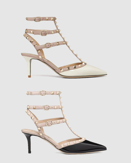 [VALENTINO-발렌티노]락스터드 케이지 펌프스