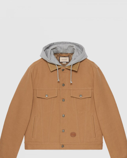 [GUCCI-구찌]콘트라스트 후드 데님 재킷 713883