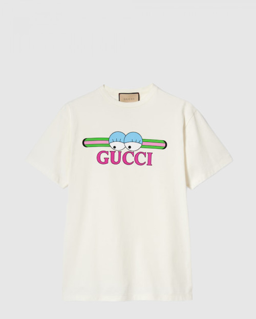 [GUCCI-구찌]프린트 코튼 저지 티셔츠 785345