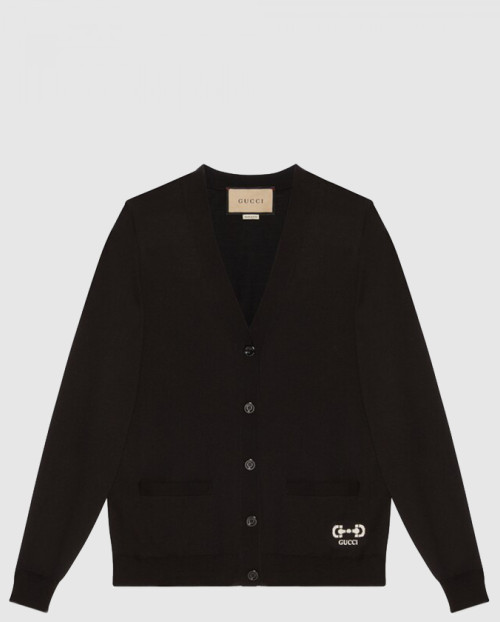 [GUCCI-구찌]자카드 홀스빗 로고 헴 가디건 731059
