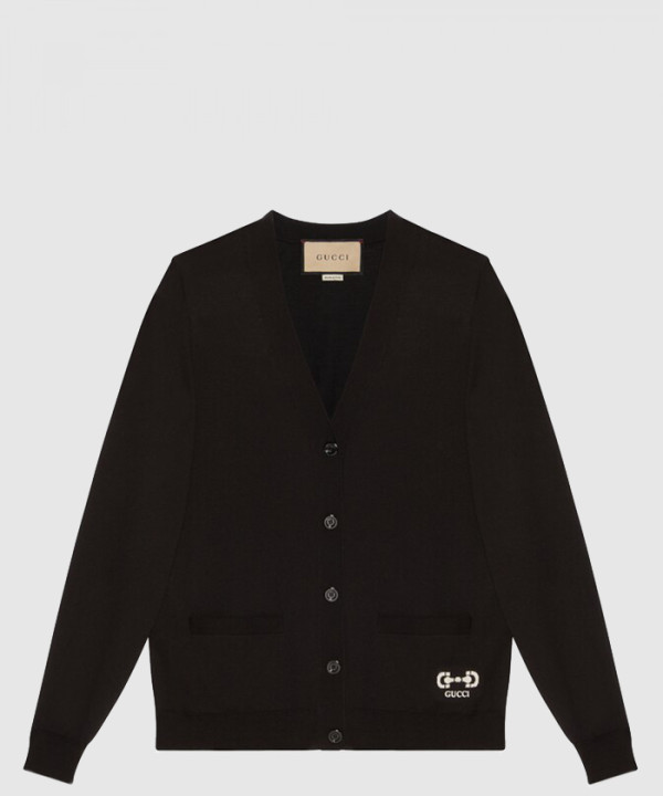 [GUCCI-구찌]자카드 홀스빗 로고 헴 가디건 731059
