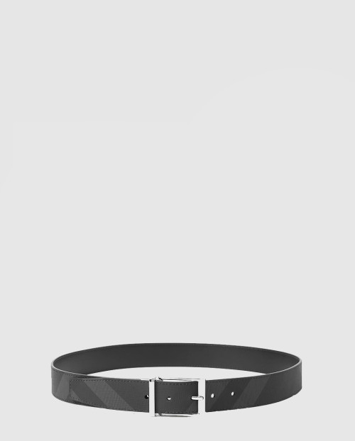 [BURBERRY-버버리]체크 패치 가죽 벨트 80649591