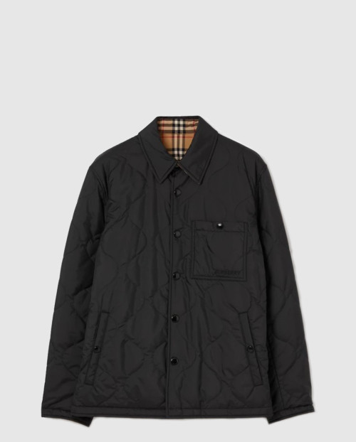[BURBERRY-버버리]체크 퀼티드 양면 오버셔츠 80491391