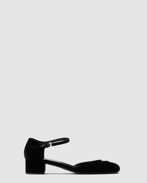 [PRADA-프라다]벨벳 펌프스 1I357N