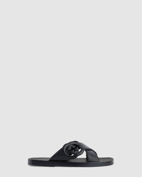 [GUCCI-구찌]인터로킹 G 슬라이드 샌들 738471