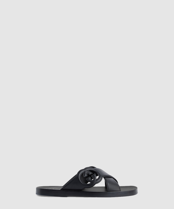 [GUCCI-구찌]인터로킹 G 슬라이드 샌들 738471