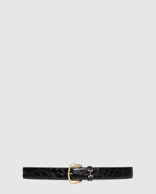 [GUCCI-구찌]클래식 로고 침 버클 벨트 725307