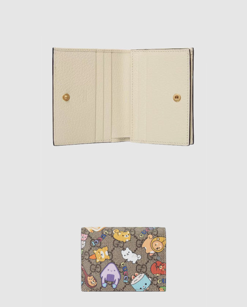 [GUCCI-구찌]애니멀 프린트 반지갑 736756
