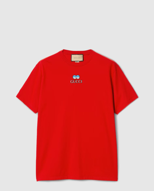 [GUCCI-구찌]자수 코튼 저지 티셔츠 785345