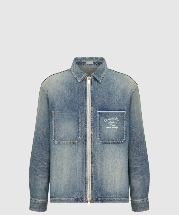 [DIOR-디올]아뜰리에 집업 오버 데님 셔츠 313D4