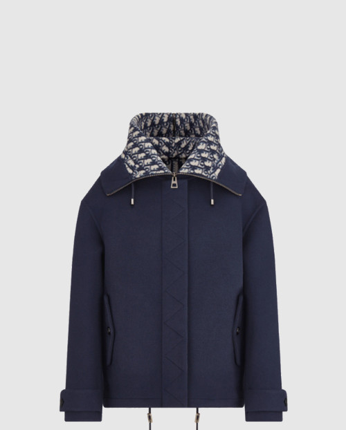 [DIOR-디올]지퍼 후드 피코트 310C5