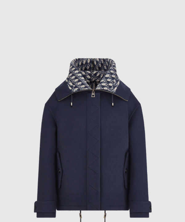 [DIOR-디올]지퍼 후드 피코트 310C5