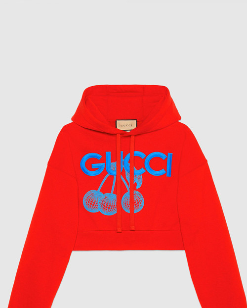 [GUCCI-구찌]코튼 저지 후드 스웨트셔츠 776910