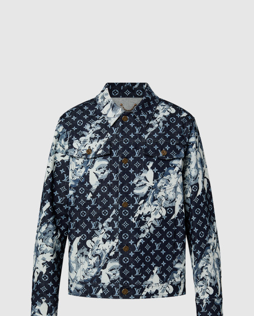 [LOUIS VUITTON-루이비통]모노그램 프린티드 데님 재킷 1AF747