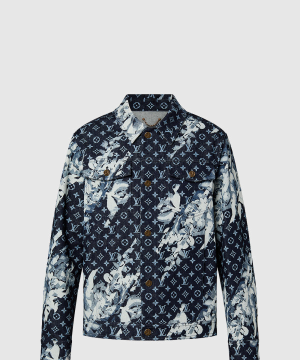 [LOUIS VUITTON-루이비통]모노그램 프린티드 데님 재킷 1AF747
