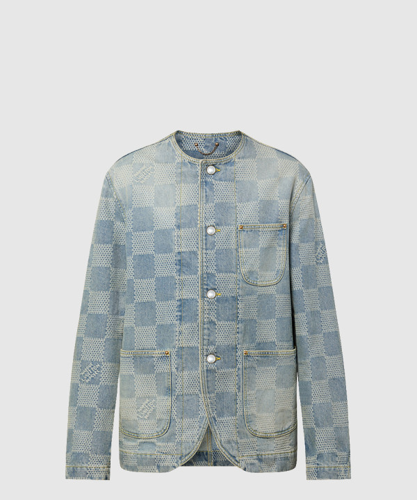 [LOUIS VUITTON-루이비통]다미에 데님 시크 재킷 1AFHU5