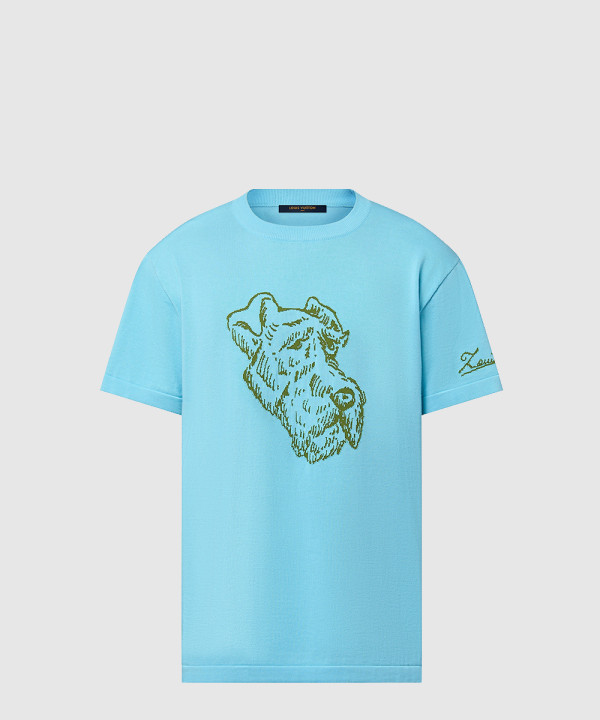 [LOUIS VUITTON-루이비통]그래픽 쇼트 슬리브드 크루넥 1AFPY4