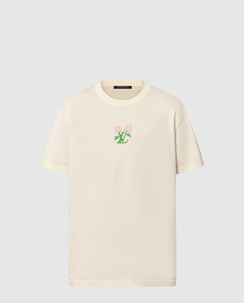 [LOUIS VUITTON-루이비통]쇼트 슬리브드 코튼 니티드 크루넥 1AFRDI