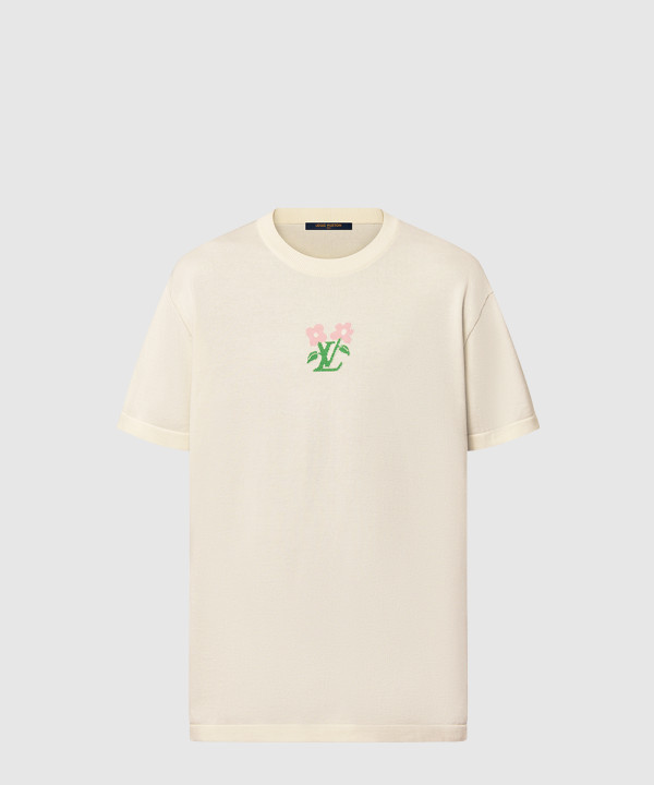 [LOUIS VUITTON-루이비통]쇼트 슬리브드 코튼 니티드 크루넥 1AFRDI