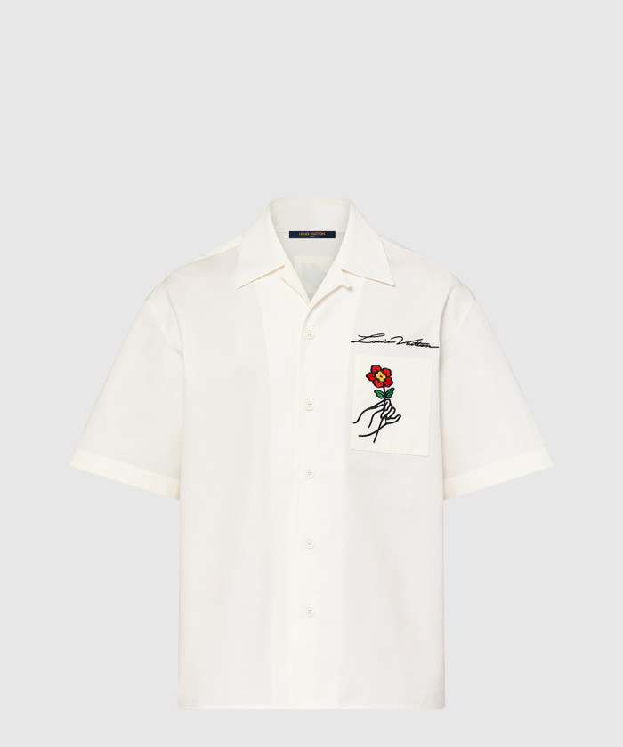 레플리카|이미테이션 louis-vuitton-루이비통오픈-칼라-쇼트-슬리브드-코튼-셔츠-1afjdj