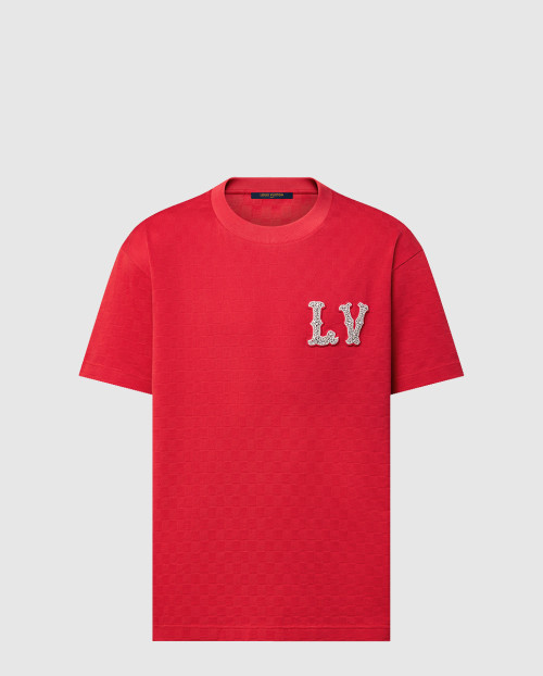 [LOUIS VUITTON-루이비통]코튼 피케 티셔츠 1AFJED