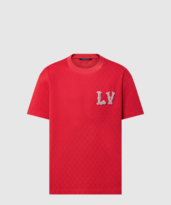 [LOUIS VUITTON-루이비통]코튼 피케 티셔츠 1AFJED