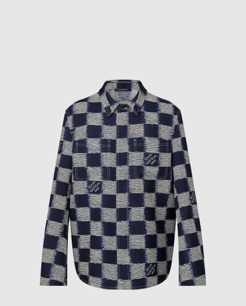 [LOUIS VUITTON-루이비통]다미에 울 오버셔츠 1AFAUP