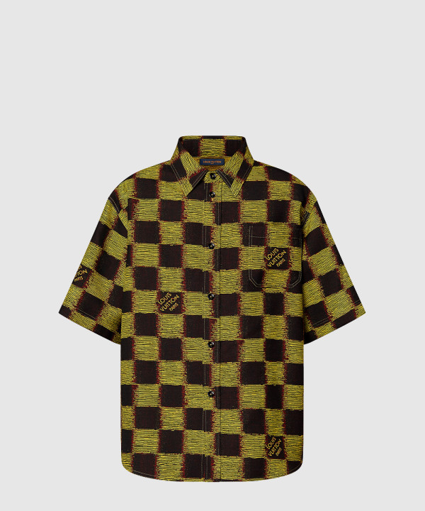 [LOUIS VUITTON-루이비통]쇼트 슬리브드 프린티드 코튼 셔츠 1AFAW9