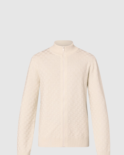 [LOUIS VUITTON-루이비통]다미에 울 집스루 가디건 1AF520