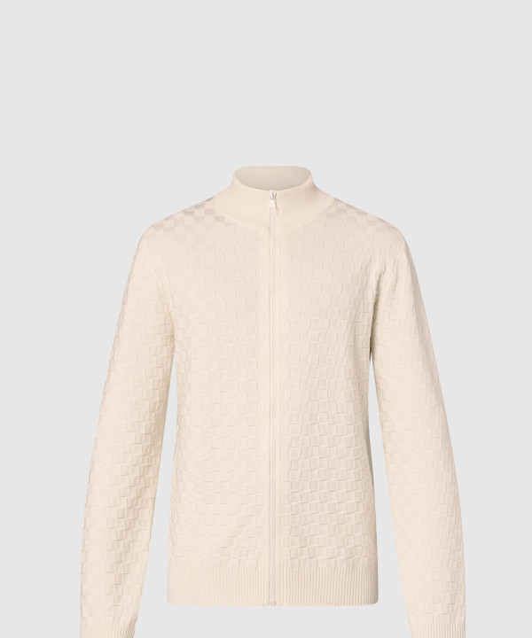 [LOUIS VUITTON-루이비통]다미에 울 집스루 가디건 1AF520