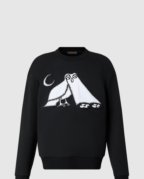 [LOUIS VUITTON-루이비통]코믹스 아울 패치 크루넥 1AB4VO