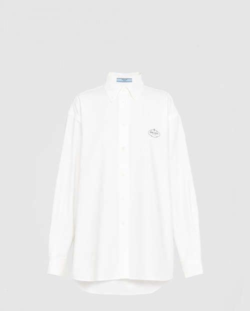 [PRADA-프라다]옥스포드 코튼 자수 셔츠 P497GR