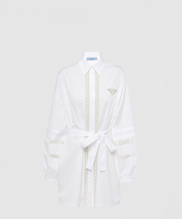 [PRADA-프라다]인타르시아 포플린 드레스 P3H89R