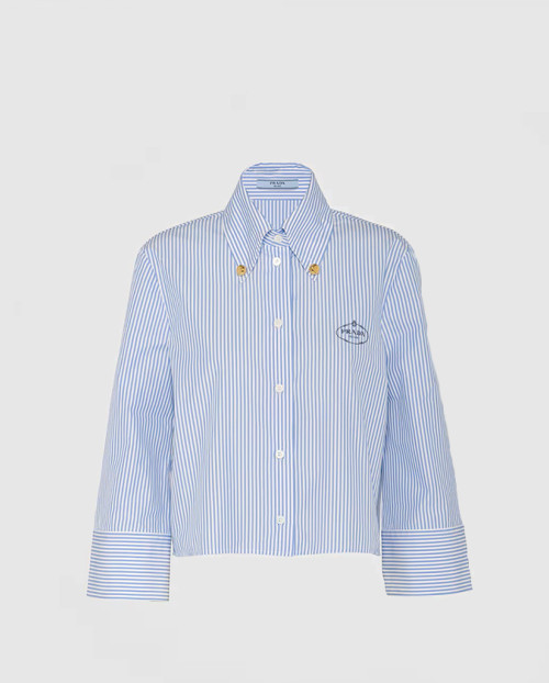 [PRADA-프라다]자수 포플린 셔츠 P495GR