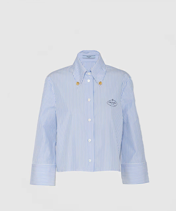 [PRADA-프라다]자수 포플린 셔츠 P495GR