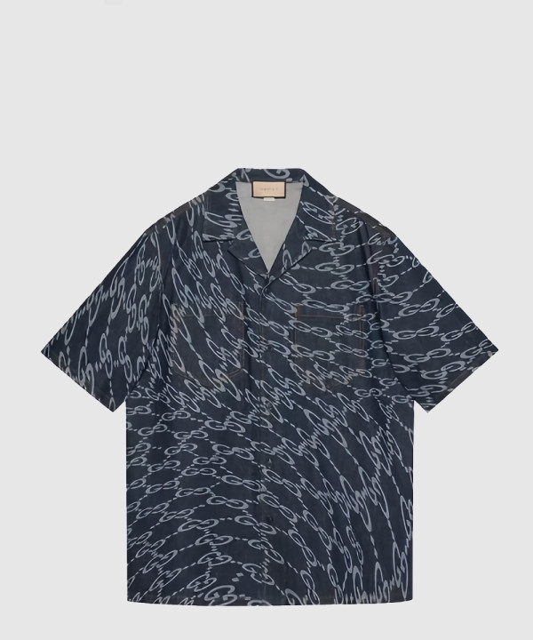 [GUCCI-구찌]웨이비 GG 레이저 프린트 데님 셔츠 782744